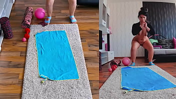 Unleashing the sensual side dual cam naked yoga workout exposed