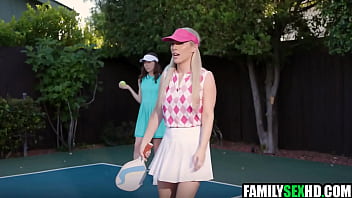 Step parents bang step daughter & step son after pickleball game Step parents bang step daughter & step son after pickleball game
