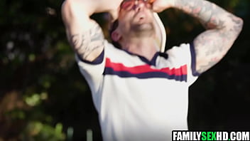 Step parents bang step daughter & step son after pickleball game