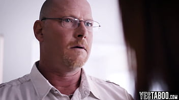 Horny mature stepdad pounds his stepsons redhead petite wife hardcore