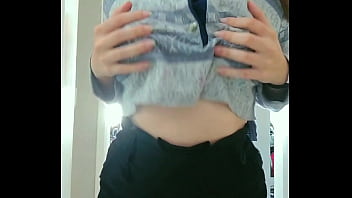 Taking off the clothes and taking care of my boobs just a cute and kinky blonde babygirl