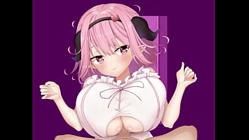 Beauty squeezes cock