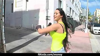 Tight teen fucks a man in front of the camera for cash 28