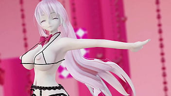 Megurine luka hentai vocaloid nude dance rabbit hole song mmd 3d clear blue eyes clip