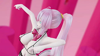 Megurine luka hentai vocaloid nude dance rabbit hole song mmd 3d clear blue eyes clip