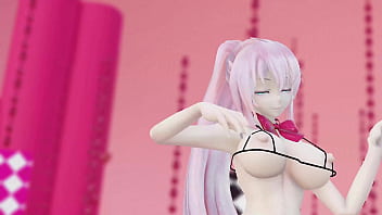 Megurine luka hentai vocaloid nude dance rabbit hole song mmd 3d clear blue eyes clip