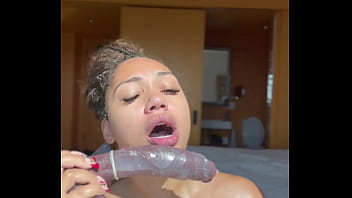 Honey tsunami gets nasty and can’t keep her hands off herself