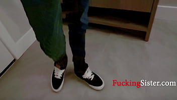 Petite mysterious nerdy e girl step sister needs a dick to make videos for her fans