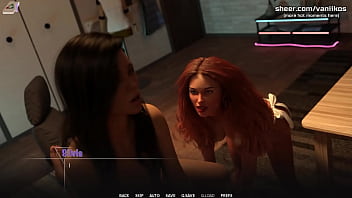 Two innocent young babes and one big cock hot threesome taboo university steam game 3d animated hentai game part #18