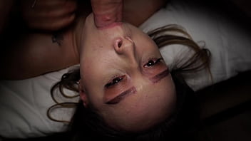 Petite asian babe gets fucked hard without a condom