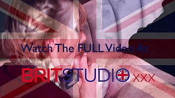 Blonde british 18 year old college student sucks cock and swallows a massive load of cum