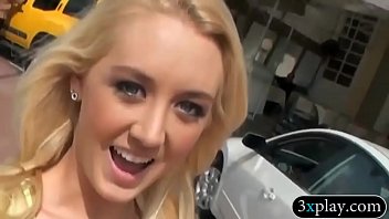 Blond picked up on the street and banged