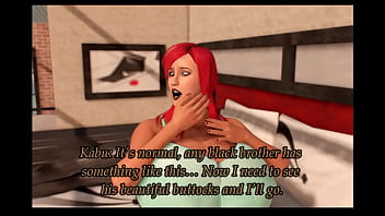 Wife with a nice white ass betrays her husband with a black man even though he is racist 3d tk17 milfandbbc