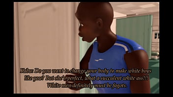 Wife with a nice white ass betrays her husband with a black man even though he is racist 3d tk17 milfandbbc