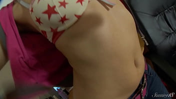 Blonde teen summer breeze drills her ass & pussy like a true slut