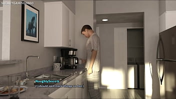 Hot stepmom sits on his lap he gets a boner she then masturbates in her room lonely and horny stepmom my bimbo dream 04 by mbd 3d hentai porn game