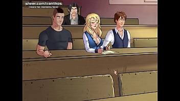 My little angel very horny blonde 18yo teen with big perfect boobs jerks off two dicks at one time hottest highlights part #2