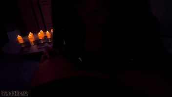 Призвал ведьму чтобы трахнуть ее черным членом в halloween