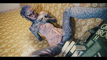 Gaping hole drenched in piss over books and toys