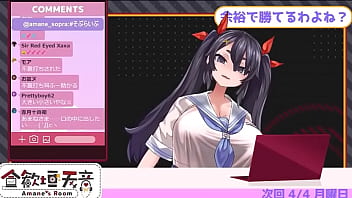 Virtual youtuber amane's ten countdown cum lewd voice her huge boobs made by hentai artist asanagi 2 27 zero repeat 20times jerk off challenge