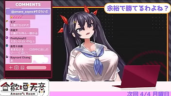 Virtual youtuber amane's ten countdown cum lewd voice her huge boobs made by hentai artist asanagi 2 27 zero repeat 20times jerk off challenge