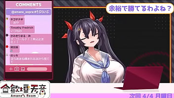 Virtual youtuber amane's ten countdown cum lewd voice her huge boobs made by hentai artist asanagi 2 27 zero repeat 20times jerk off challenge