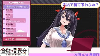 Virtual youtuber amane's ten countdown cum lewd voice her huge boobs made by hentai artist asanagi 2 27 zero repeat 20times jerk off challenge