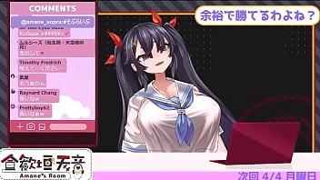Virtual youtuber amane's ten countdown cum lewd voice her huge boobs made by hentai artist asanagi 2 27 zero repeat 20times jerk off challenge