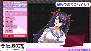 Virtual youtuber amane's ten countdown cum lewd voice her huge boobs made by hentai artist asanagi 2 27 zero repeat 20times jerk off challenge