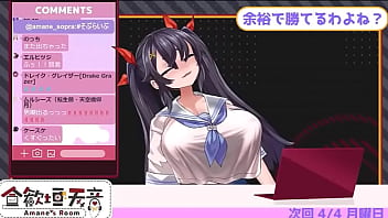 Virtual youtuber amane's ten countdown cum lewd voice her huge boobs made by hentai artist asanagi 2 27 zero repeat 20times jerk off challenge