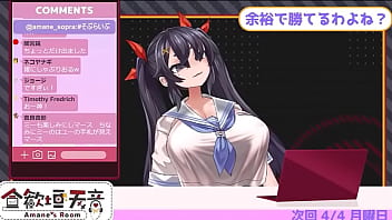 Virtual youtuber amane's ten countdown cum lewd voice her huge boobs made by hentai artist asanagi 2 27 zero repeat 20times jerk off challenge