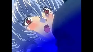 Hentai blue hair woman tied up and played with Hentai blue hair woman tied up and played with