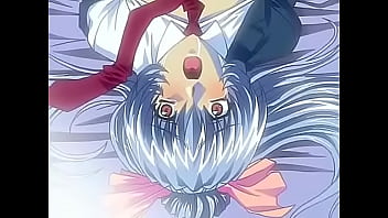 Hentai blue hair woman tied up and played with