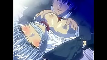 Hentai blue hair woman tied up and played with Hentai blue hair woman tied up and played with