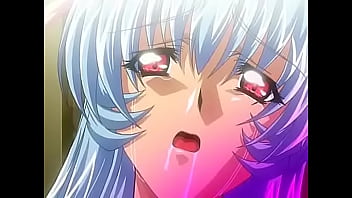 Hentai blue hair woman tied up and played with