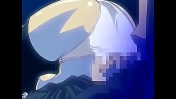 Hentai blue hair woman tied up and played with