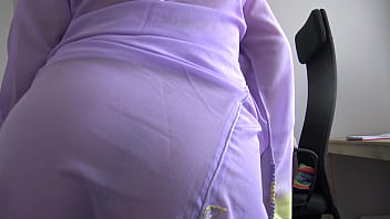 Horny arab cuckold wife masturbating her pussy for squirting when husband is not home