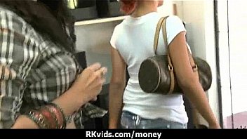 Desperate teen naked in public and fucks to pay rent 14