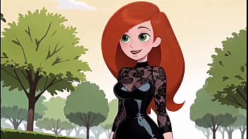 Redhead cartoon girl sexy black lingerie try on haul ai