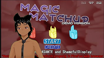 Magic match up doing a strip tease game and enjoying it