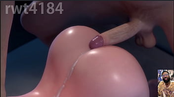 Gets backshots and cum