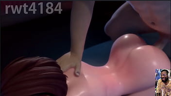 Gets backshots and cum