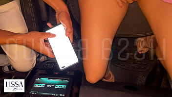 The uber driver drives my sex toy