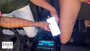 The uber driver drives my sex toy