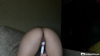 Brunette hottie had some fun with a dildo