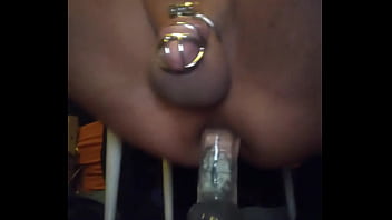 Spunlnix1991 riding biggest dildo in chastity hd jun 19 2025