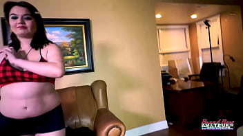 Busty brunette coed trinity loves riding a cock in different positions