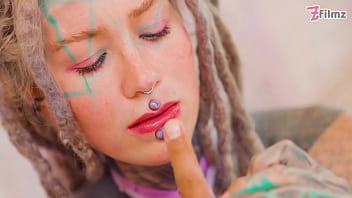 Tattooed girl bbc anal fuck deepthroat atm facial cumshot