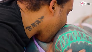 Tattooed girl bbc anal fuck deepthroat atm facial cumshot