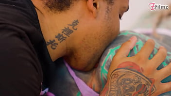 Tattooed girl bbc anal fuck deepthroat atm facial cumshot